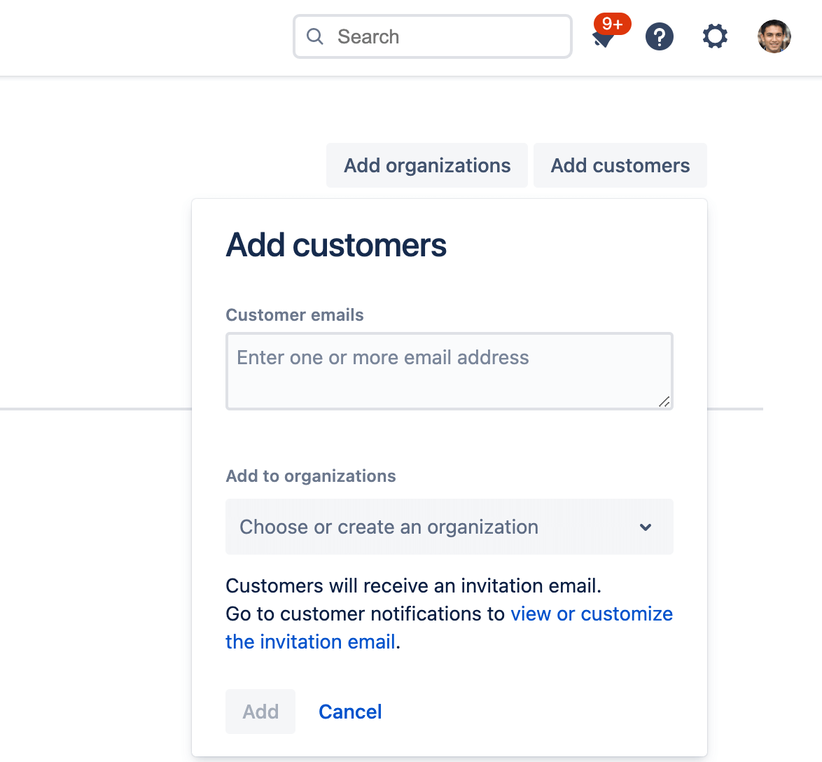 Dodawanie klientów w Jira Service Management